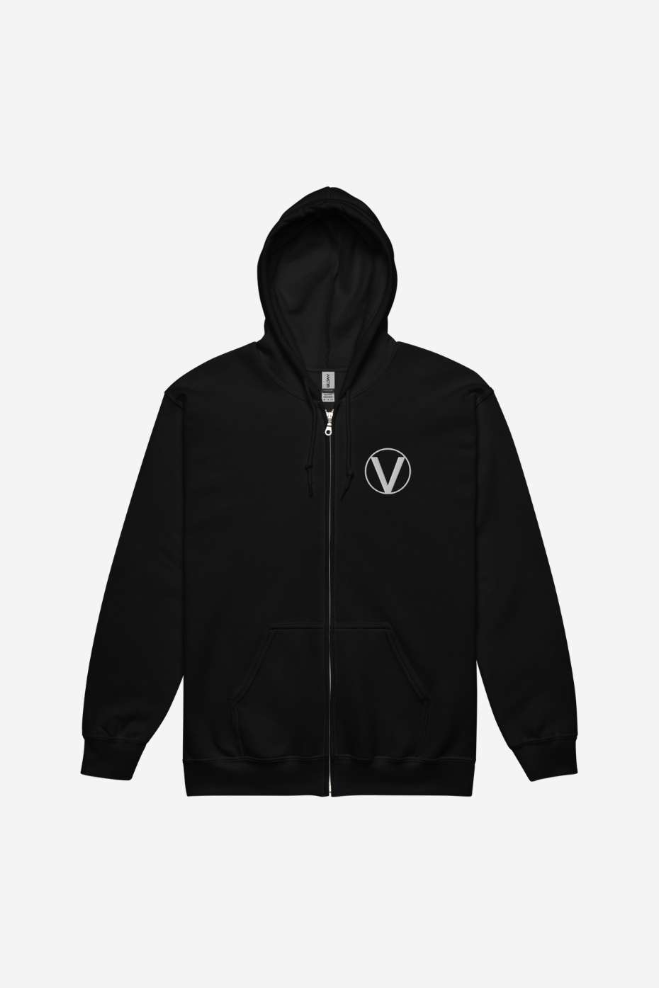 V Symbol Unisex zip hoodie - Embroidery – Plant Babes