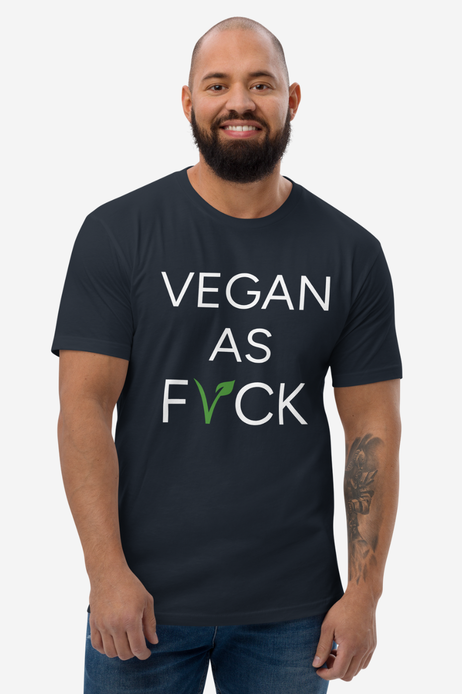 Vegan as Fvck Men's Fitted T-Shirt