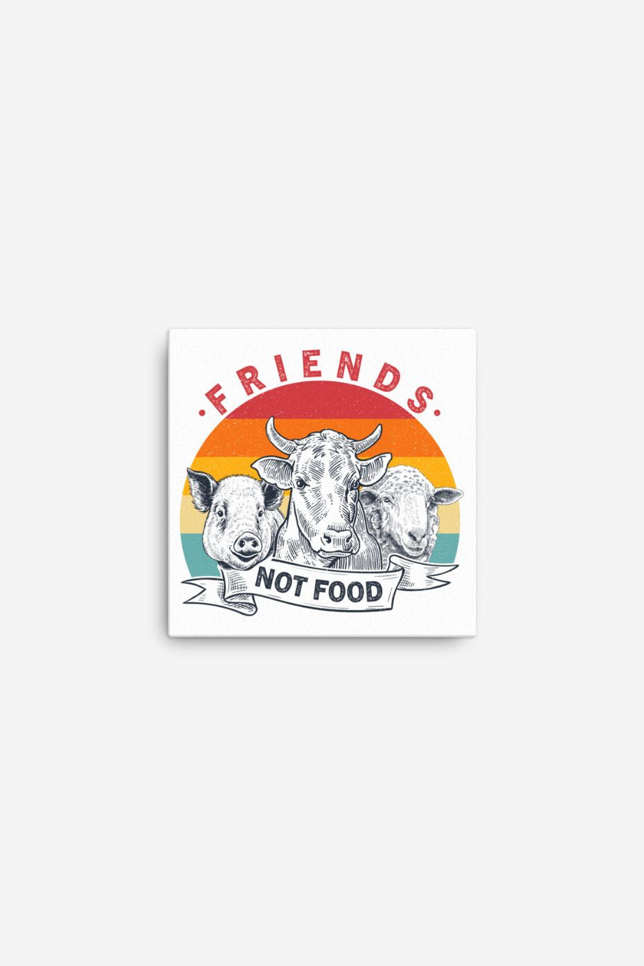 Friends Not Food - Canvas
