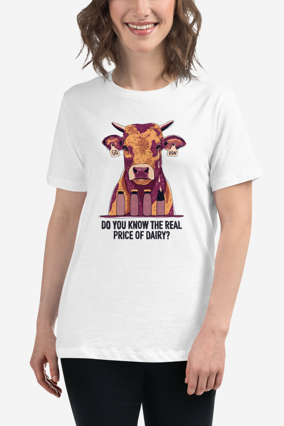 The Real Price of Dairy Women's Relaxed T-Shirt