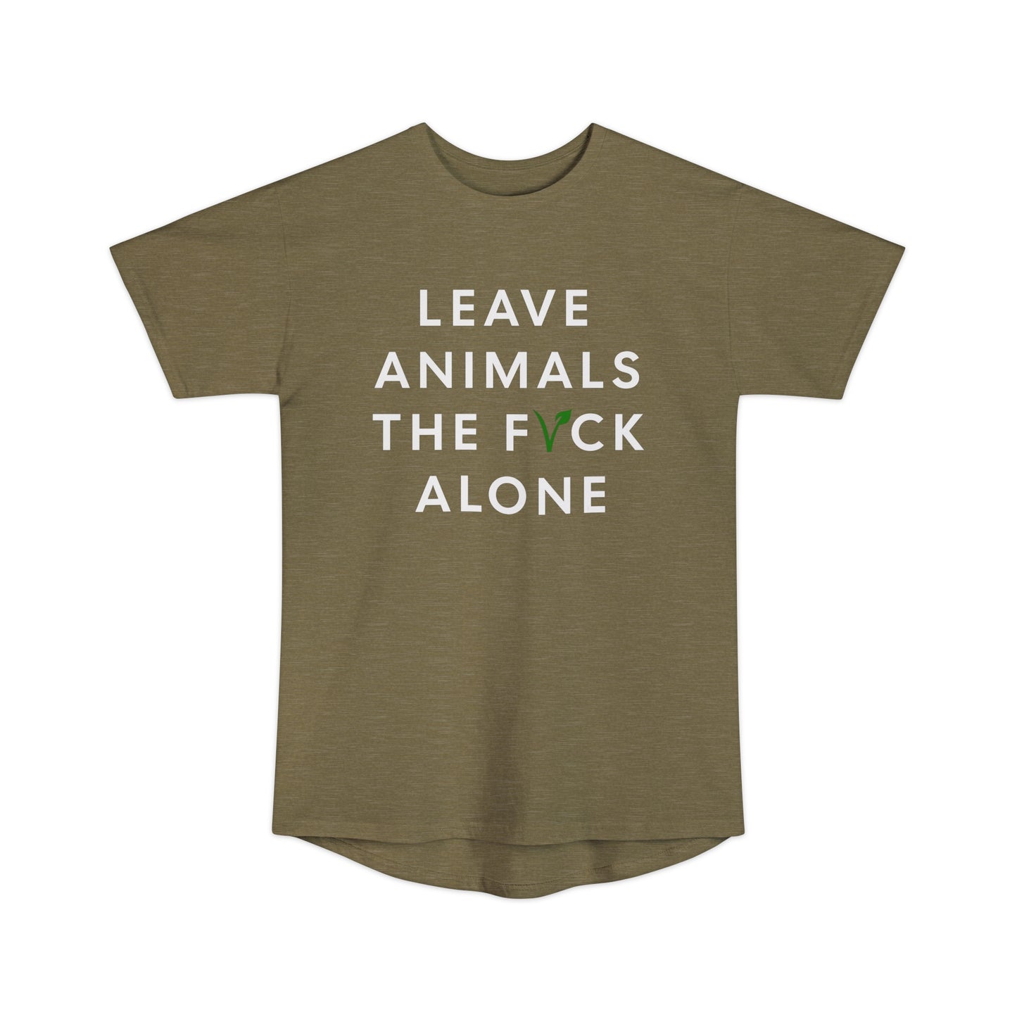 Leave Animals Alone - Unisex Long Body Urban Tee