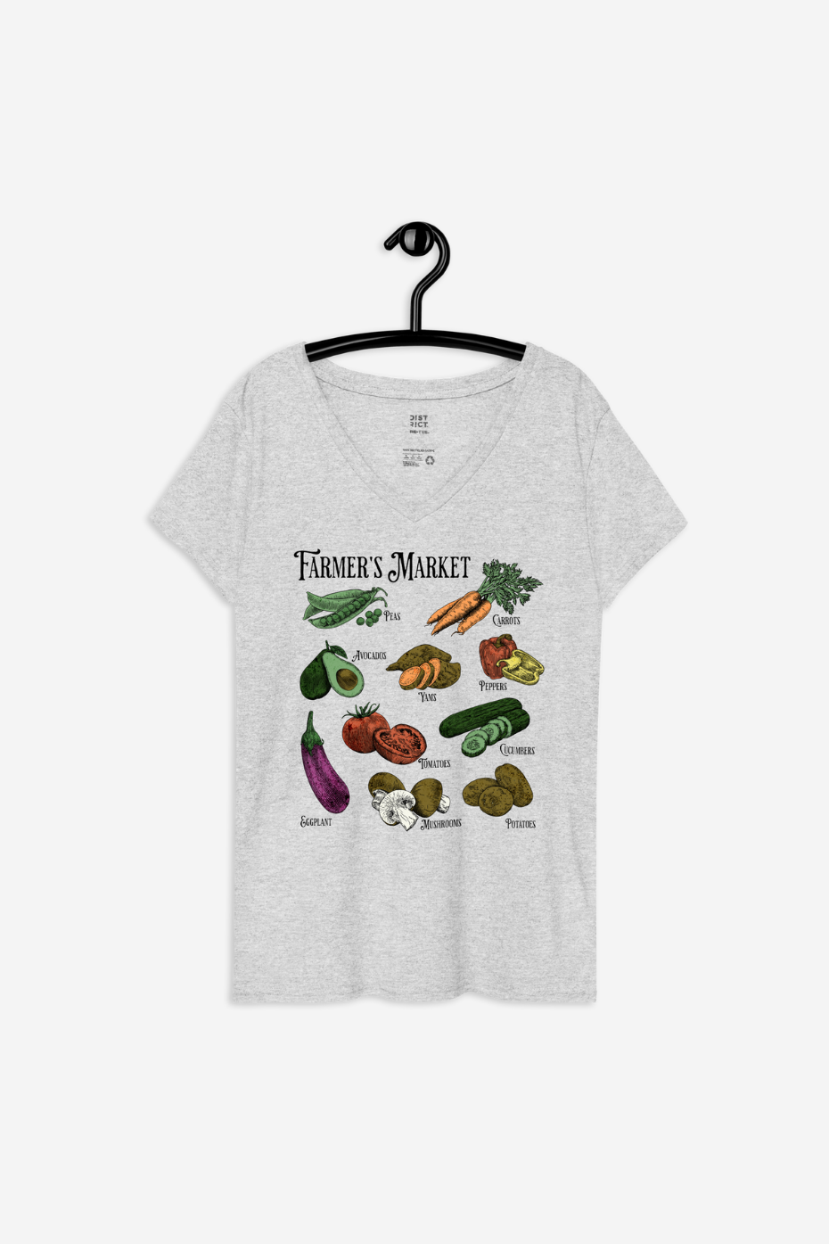 Farmer's Market Women’s recycled v-neck t-shirt