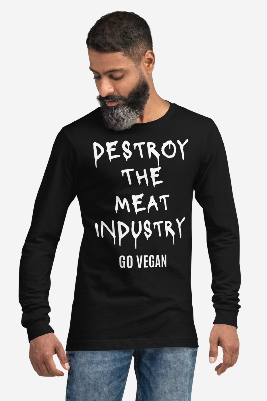 Destroy The Meat Industry Unisex Long Sleeve Tee