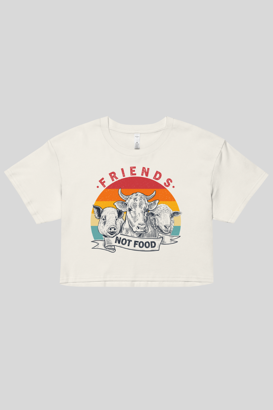 Friends Not Food - Women’s crop top