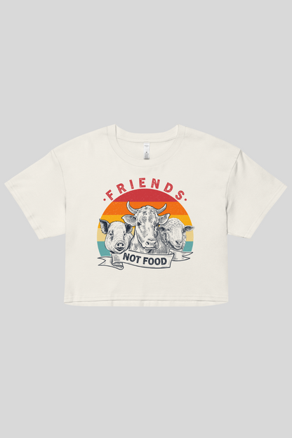 Friends Not Food - Women’s crop top