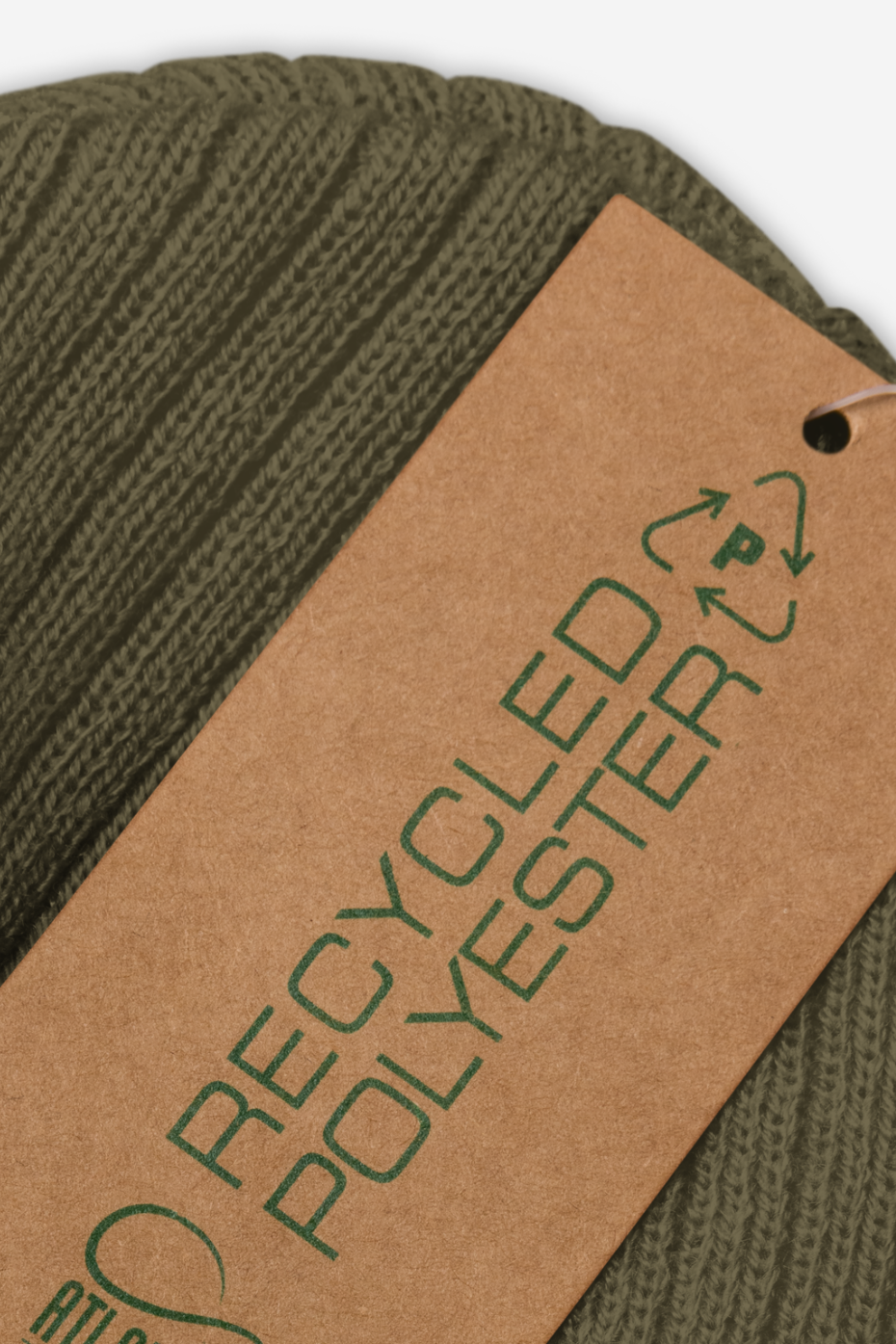 Meat Free Recycled Ribbed knit beanie