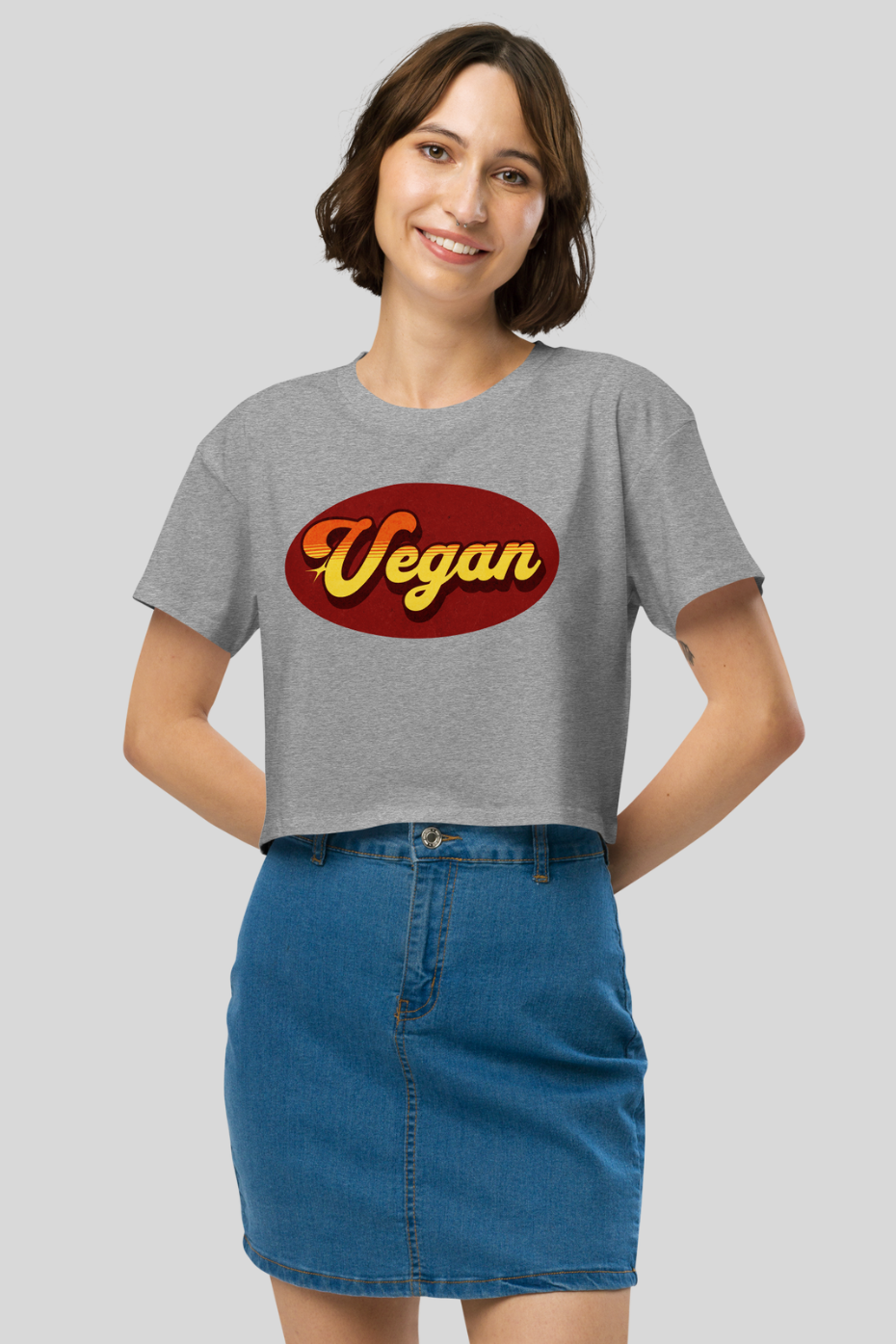 Retro Vegan - Women’s crop top