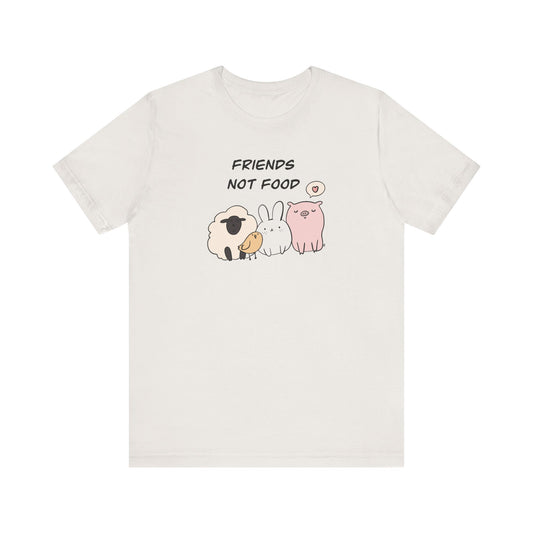 Friends Not Food Unisex Jersey Short Sleeve Tee