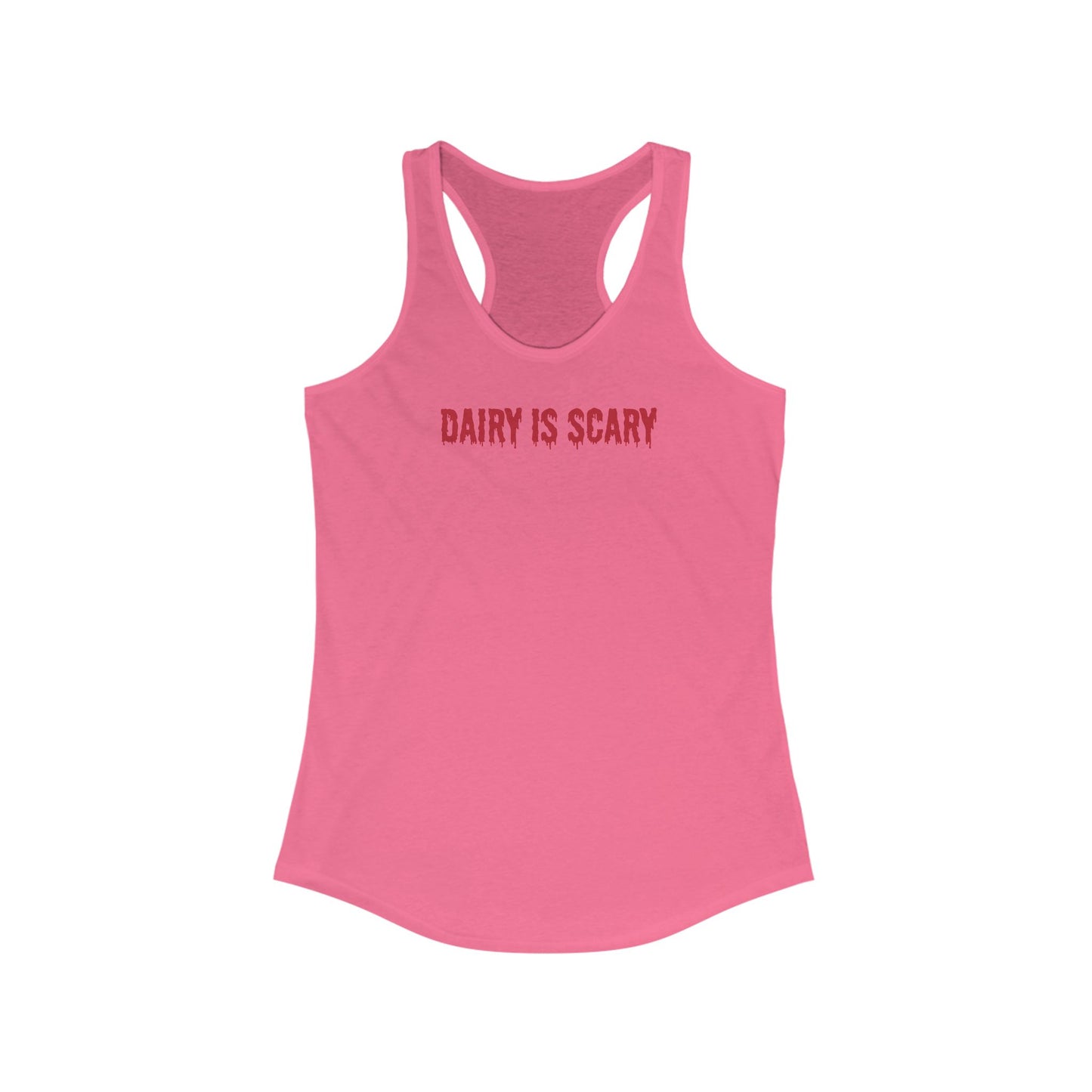 Dairy Is Scary Women's Ideal Racerback Tank