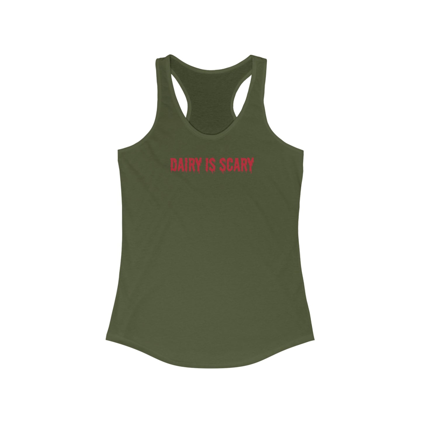 Dairy Is Scary Women's Ideal Racerback Tank