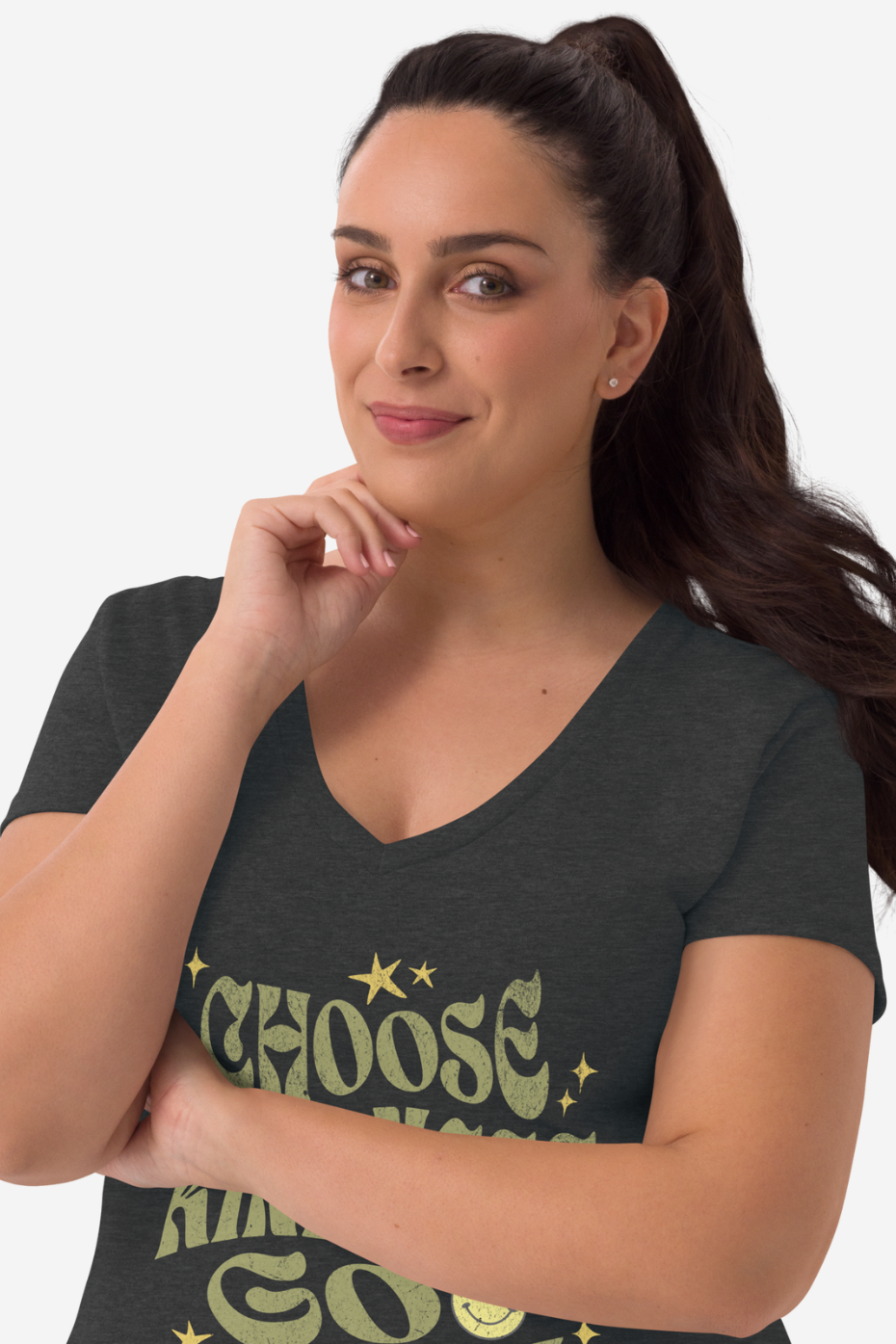 Choose Kindness Women’s recycled v-neck t-shirt