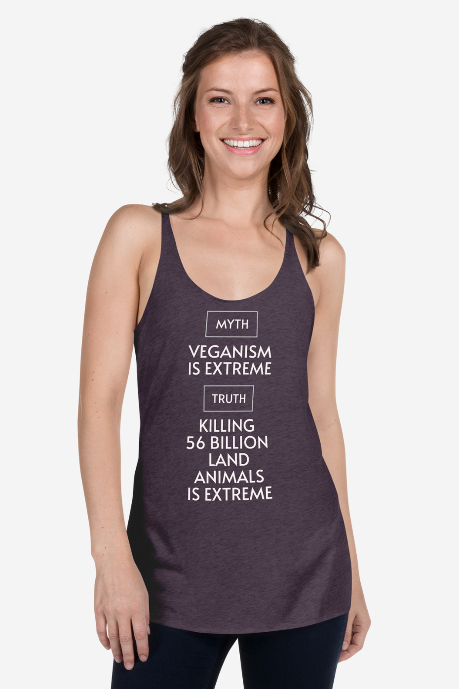 Truth About Veganism Women's Racerback Tank