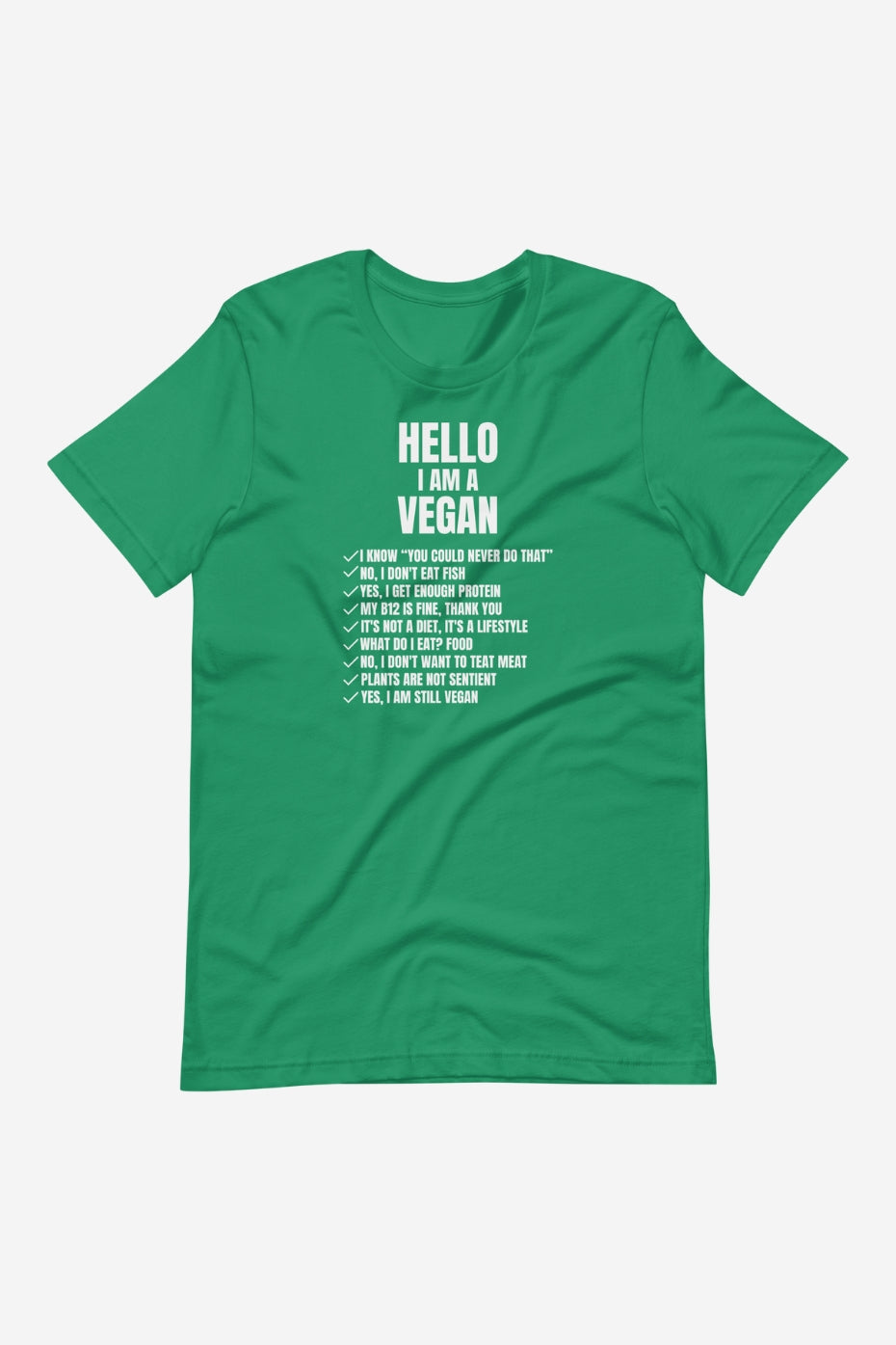 Hello I'm Vegan Unisex t-shirt