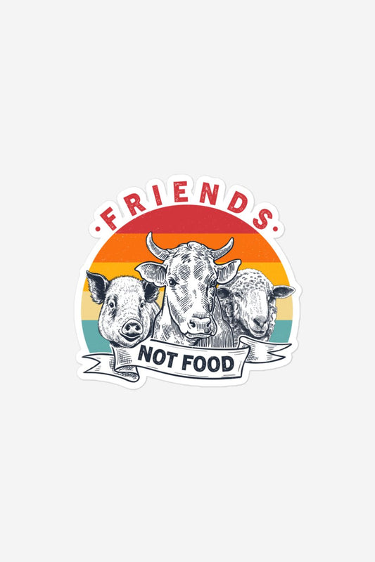 Friends Not Food - Bubble-free stickers