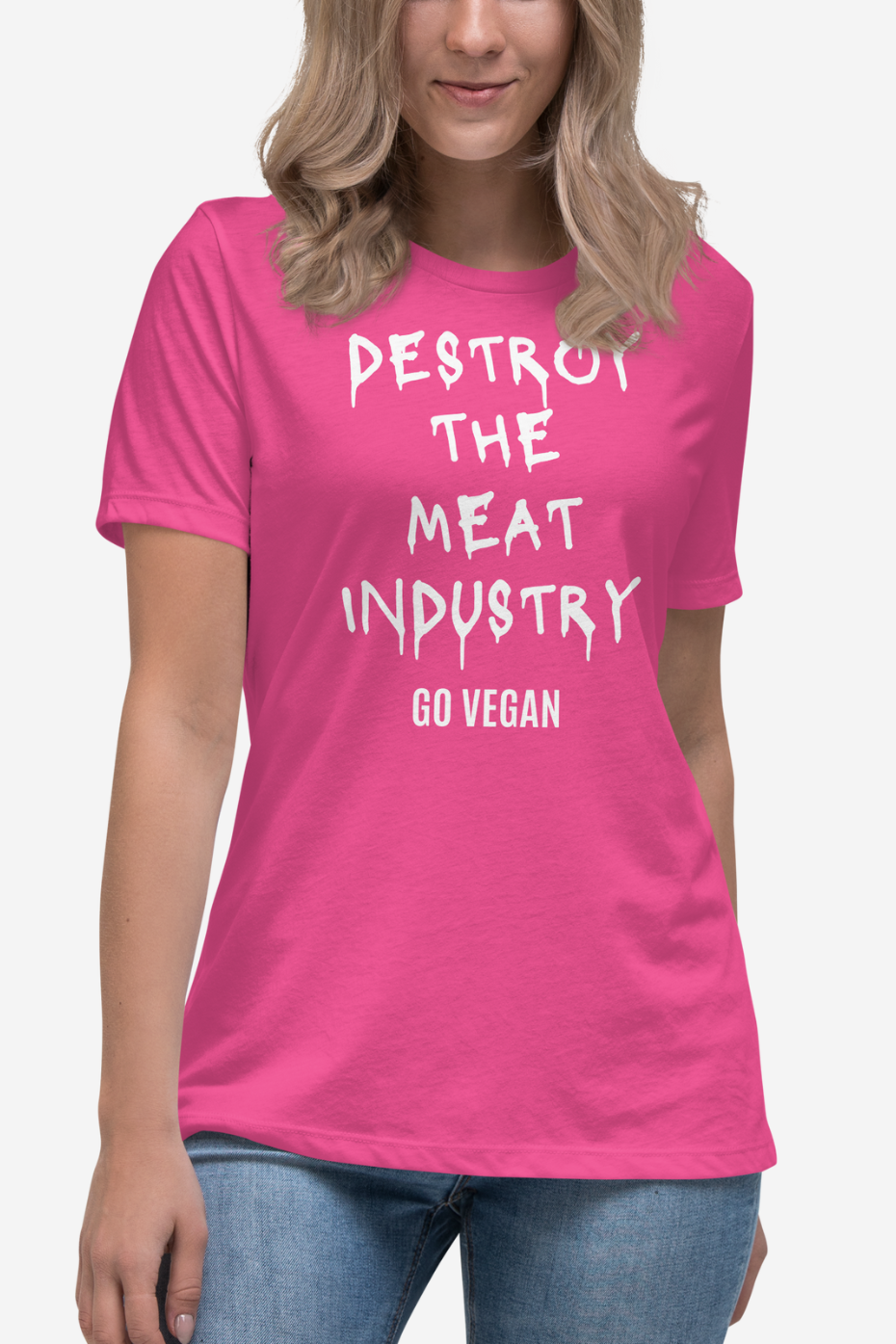 Destroy The Meat Industry Women's Relaxed T-Shirt