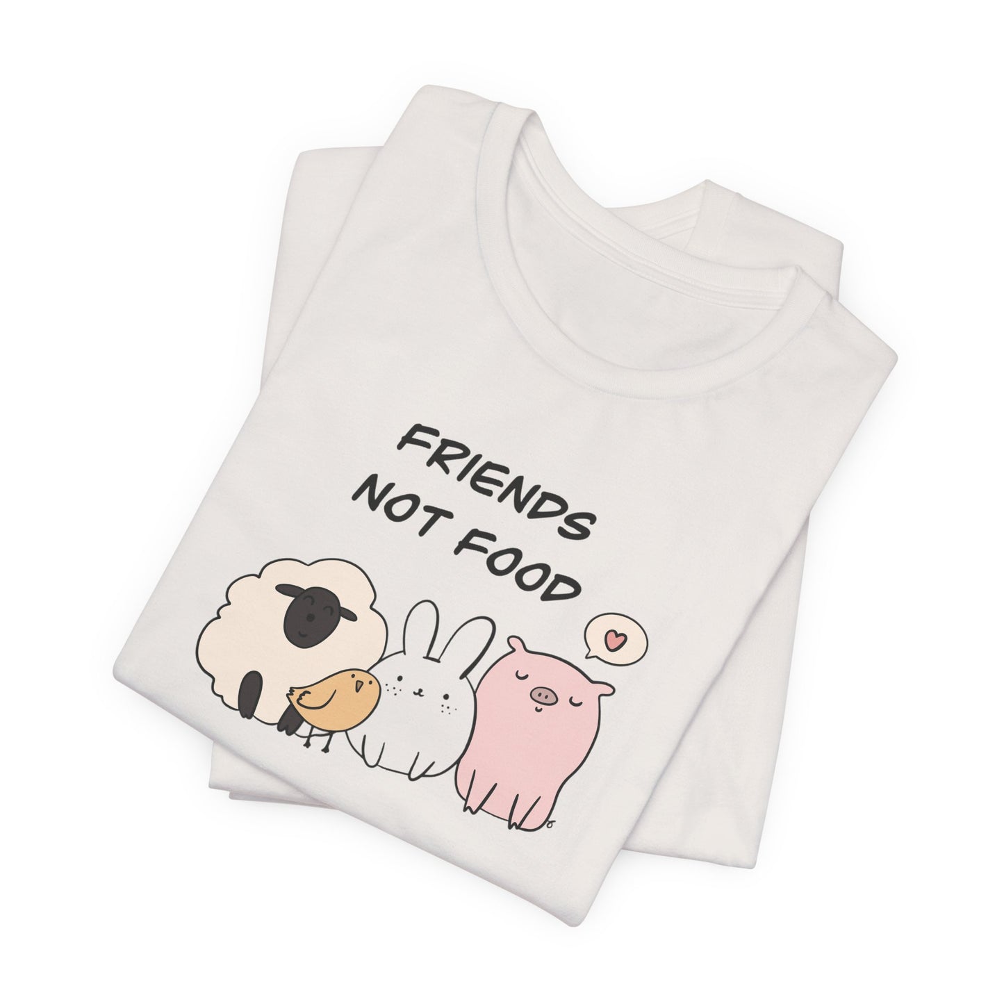 Friends Not Food Unisex Jersey Short Sleeve Tee