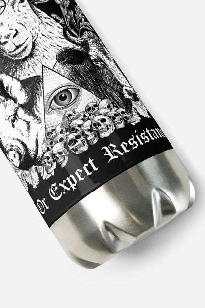Respect Existence - Stainless Steel Water Bottle