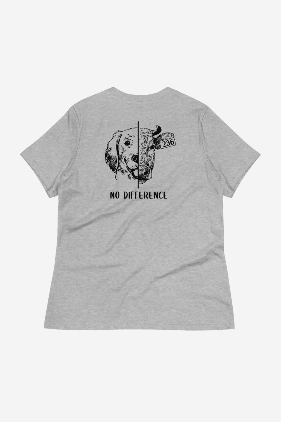 No Difference Women's Relaxed T-Shirt (Back Print)