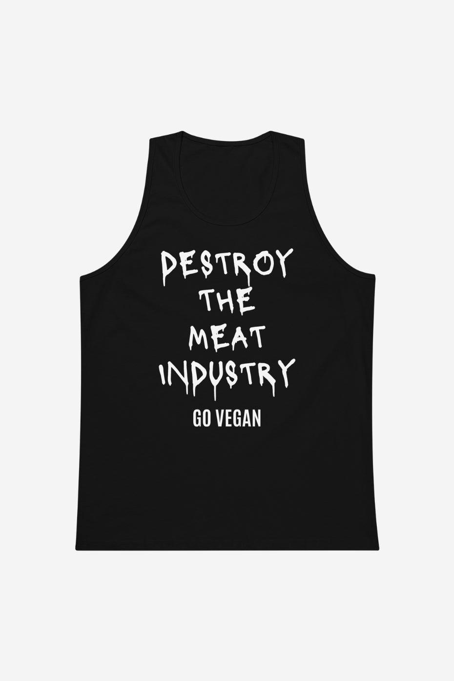 Destroy The Meat Industry Men’s premium tank top