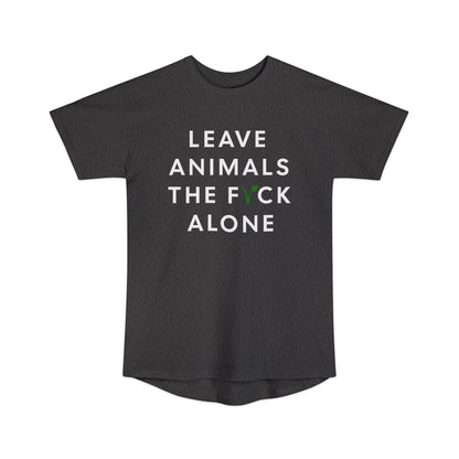 Leave Animals Alone - Unisex Long Body Urban Tee