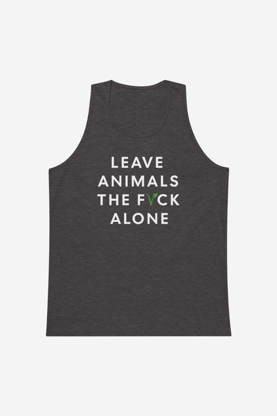 Leave Animals Alone Men’s premium tank top