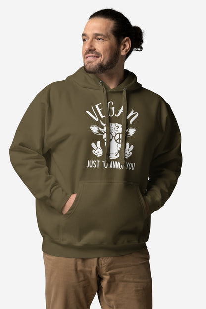 Vegan Just To Annoy You Unisex Premium Hoodie