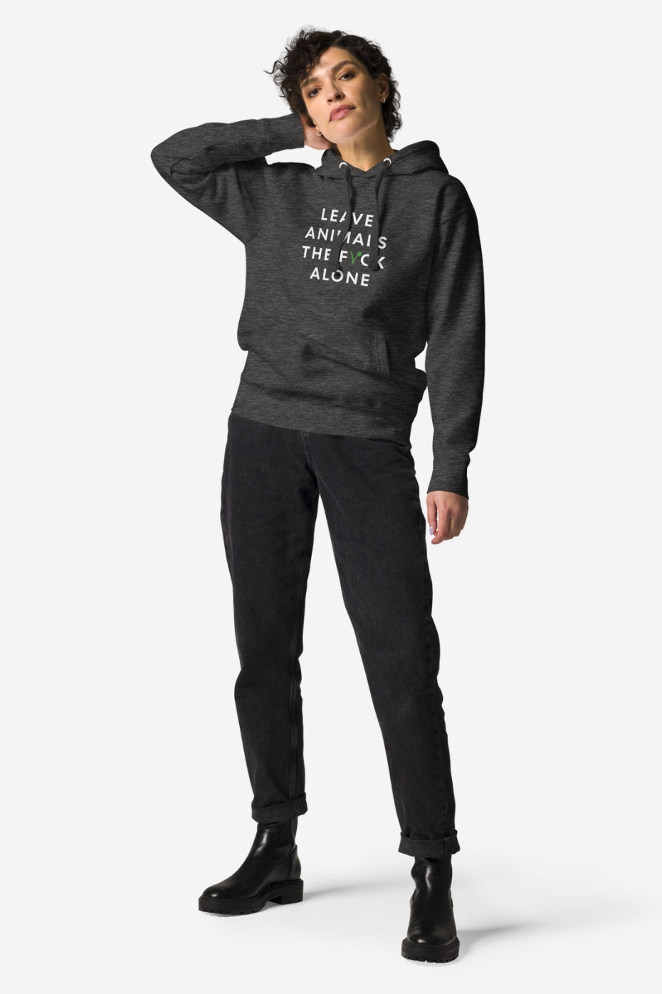 Leave Animals Alone Unisex Premium Hoodie