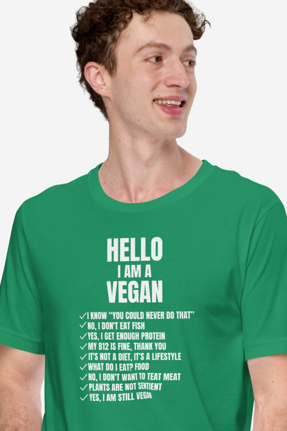 Hello I'm Vegan Unisex t-shirt