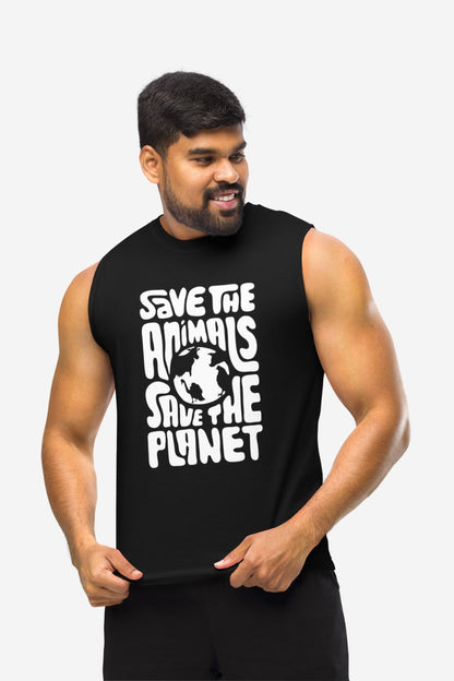 Save The Planet - Unisex Muscle Shirt