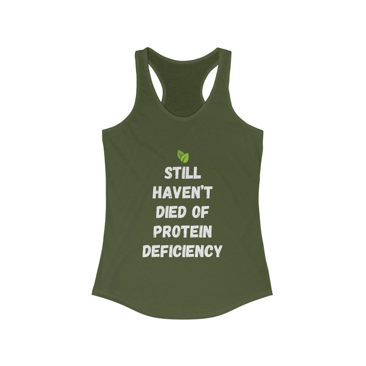 No Protein Deficiency Women's Ideal Racerback Tank