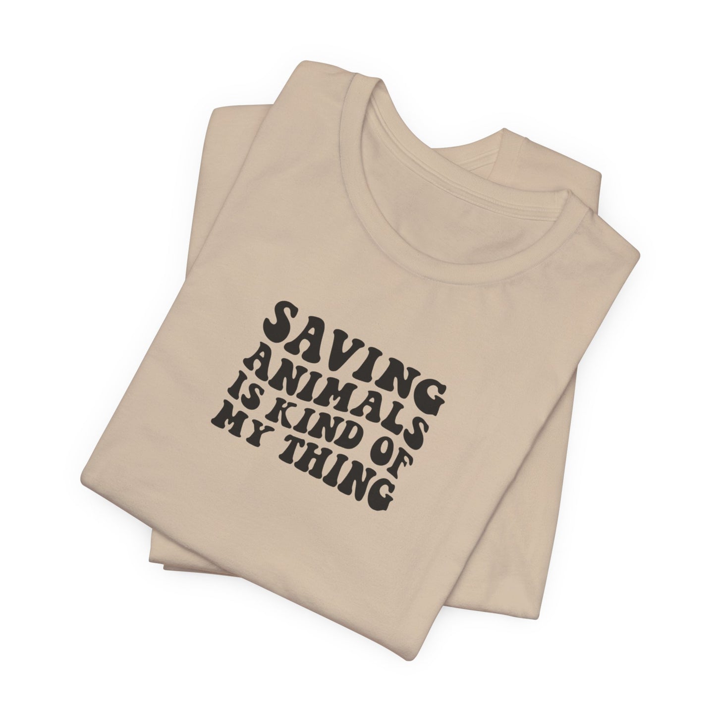 Saving Animals Unisex Jersey Short Sleeve Tee