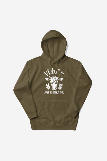 Vegan Just To Annoy You Unisex Premium Hoodie