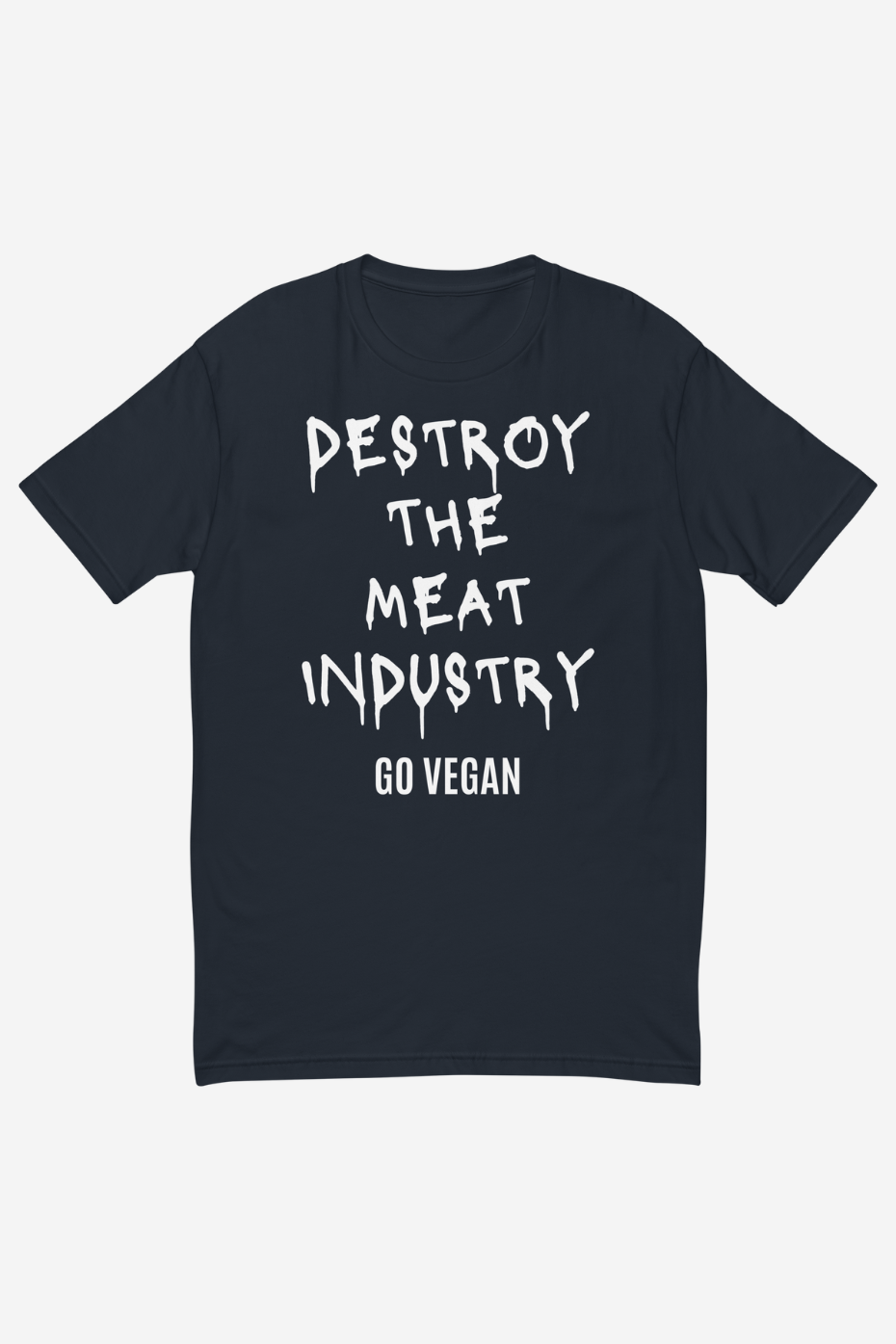 Destroy the Meat Industry Men's Fitted T-Shirt