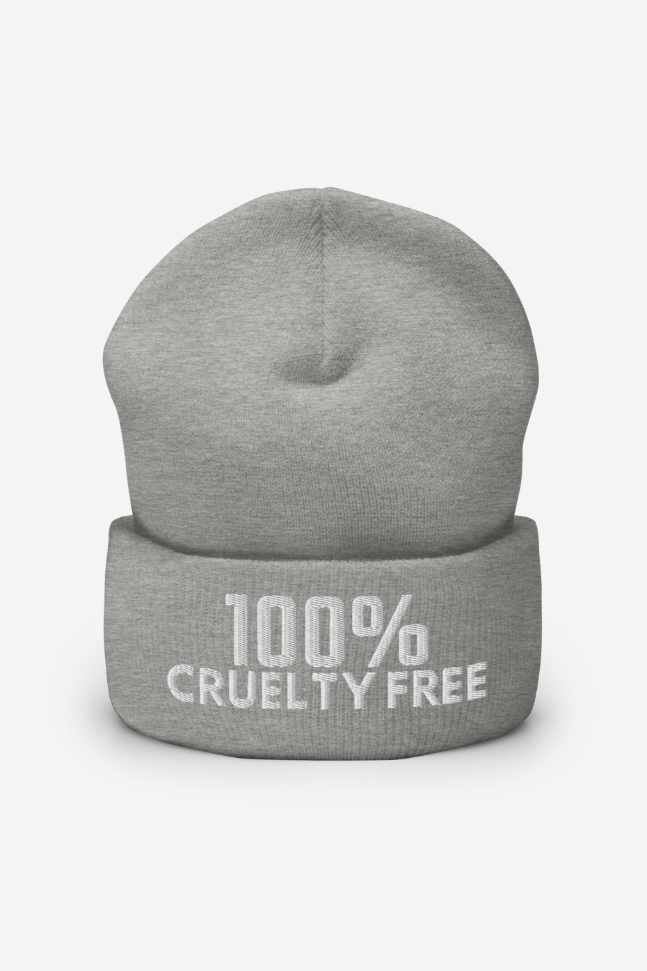 100% Cruelty Free Cuffed Beanie