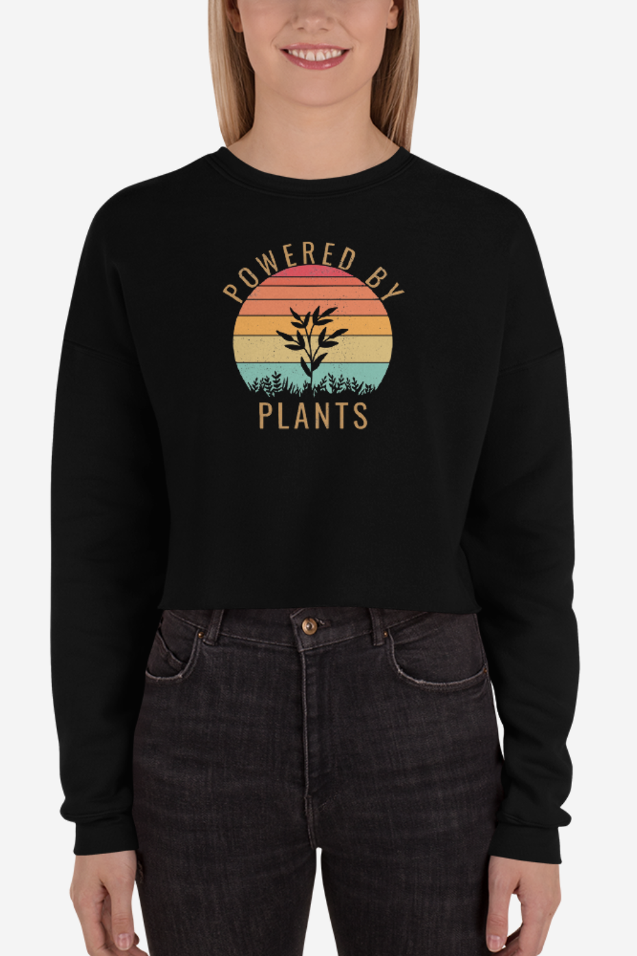 Powered By Plants Crop Sweatshirt