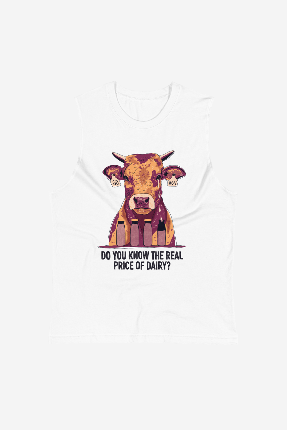 The Real Price of Dairy Unisex Muscle Shirt