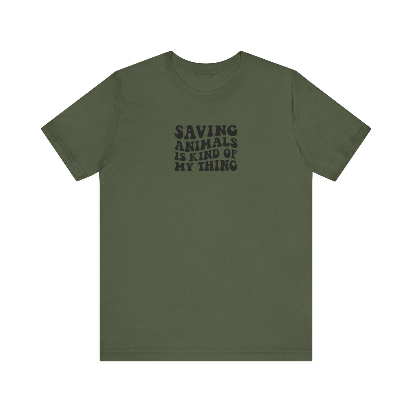 Saving Animals Unisex Jersey Short Sleeve Tee