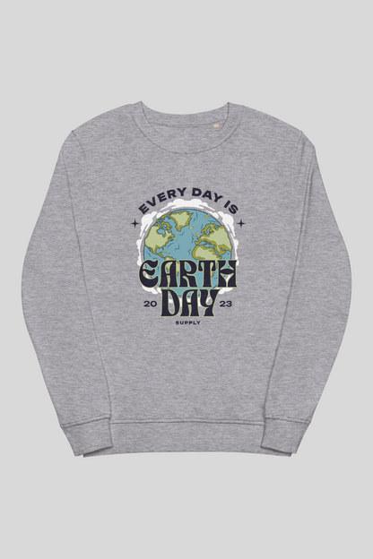 Every Day is Earth Day Unisex organic sweatshirt