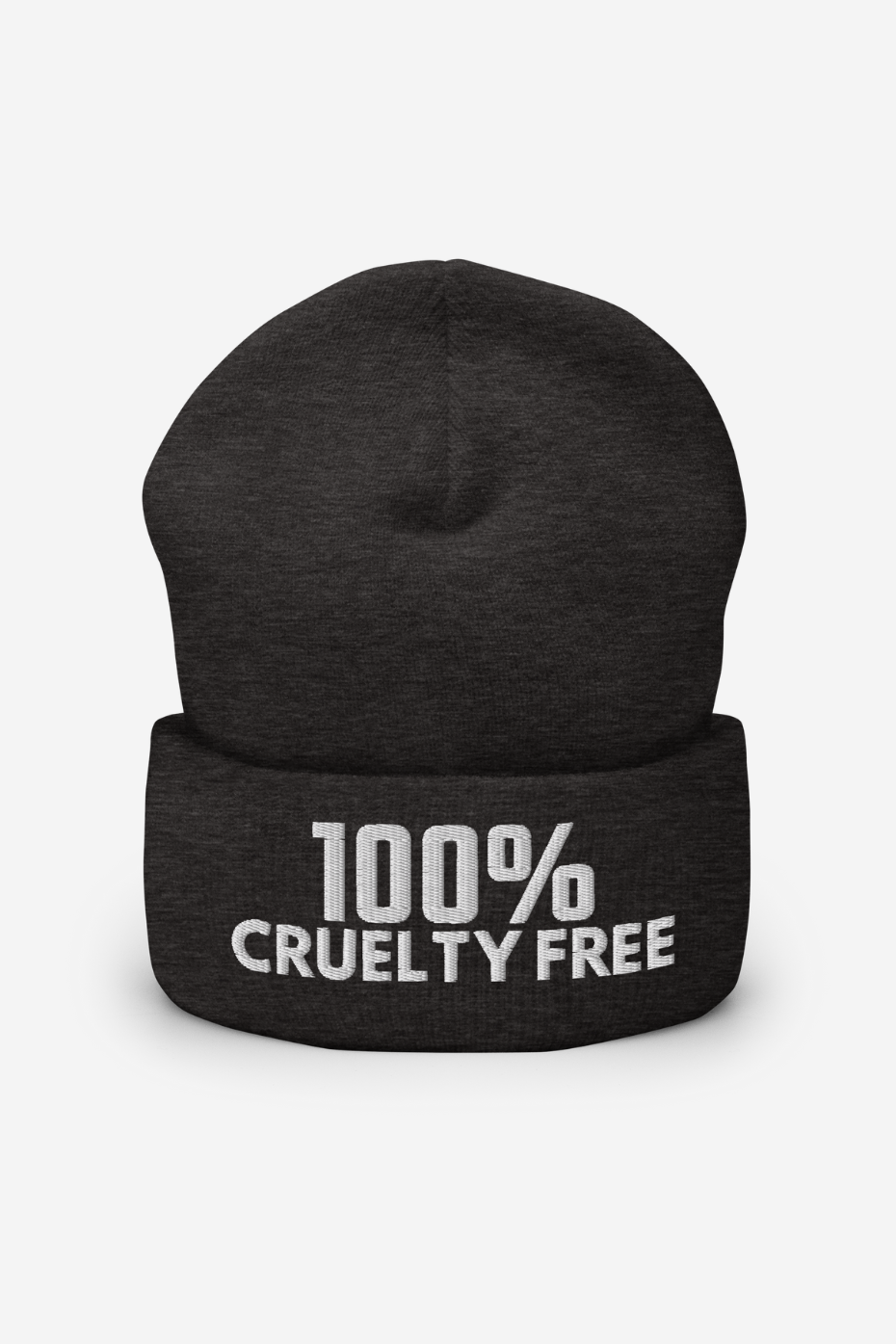 100% Cruelty Free Cuffed Beanie