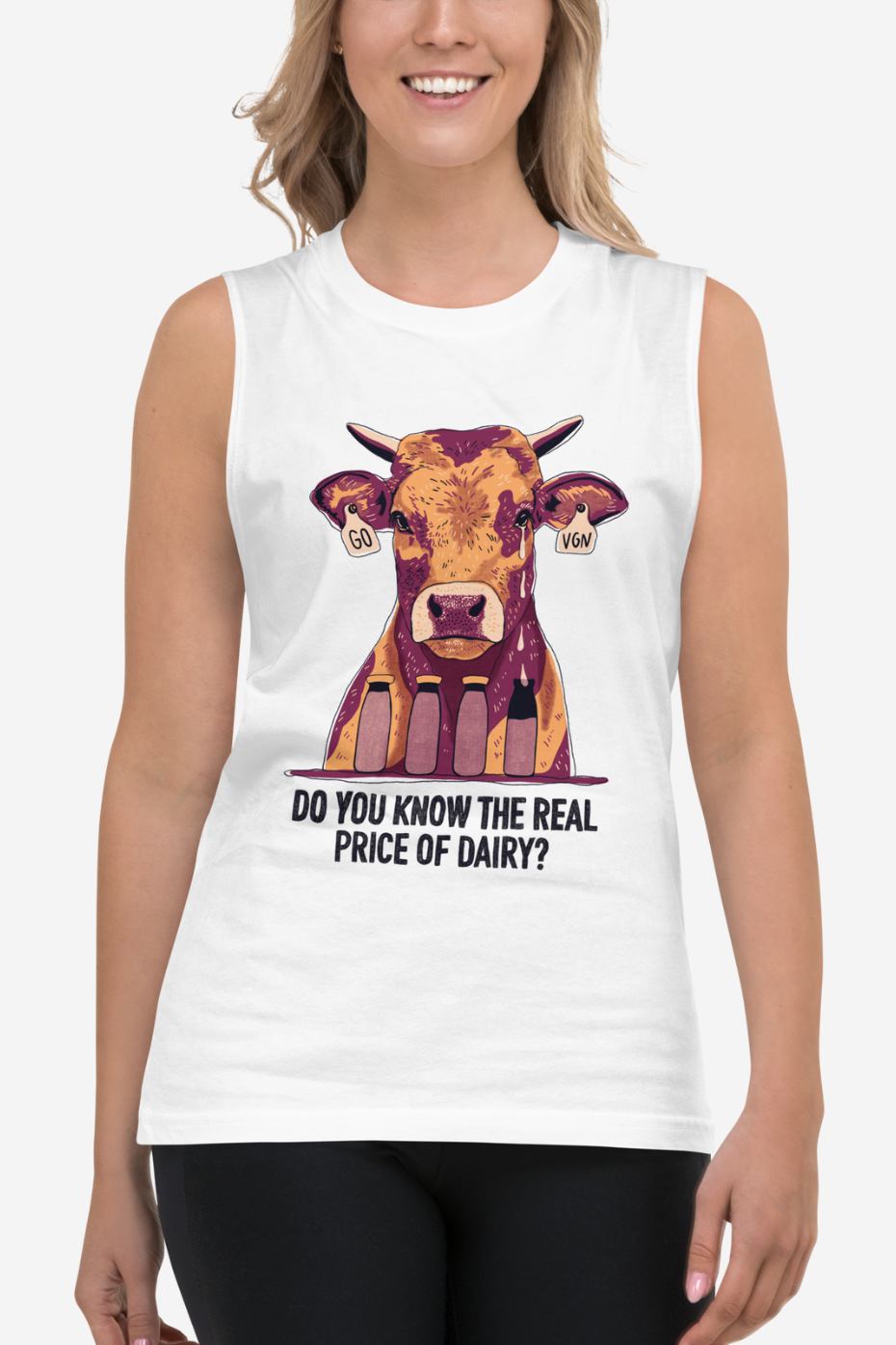 The Real Price of Dairy Unisex Muscle Shirt