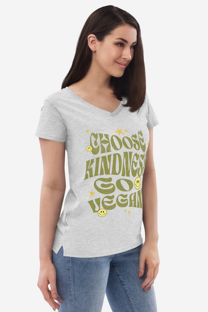 Choose Kindness Women’s recycled v-neck t-shirt