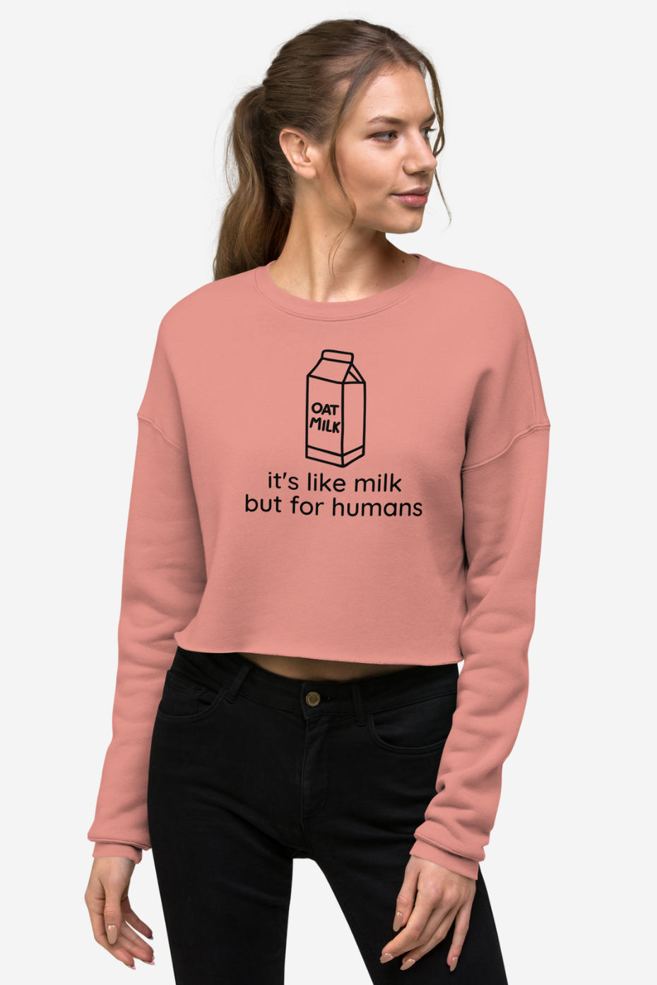 Oat Milk Crop Sweatshirt