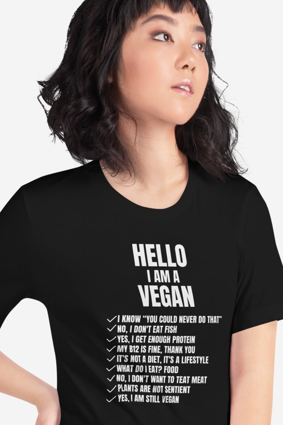 Hello I'm Vegan Unisex t-shirt