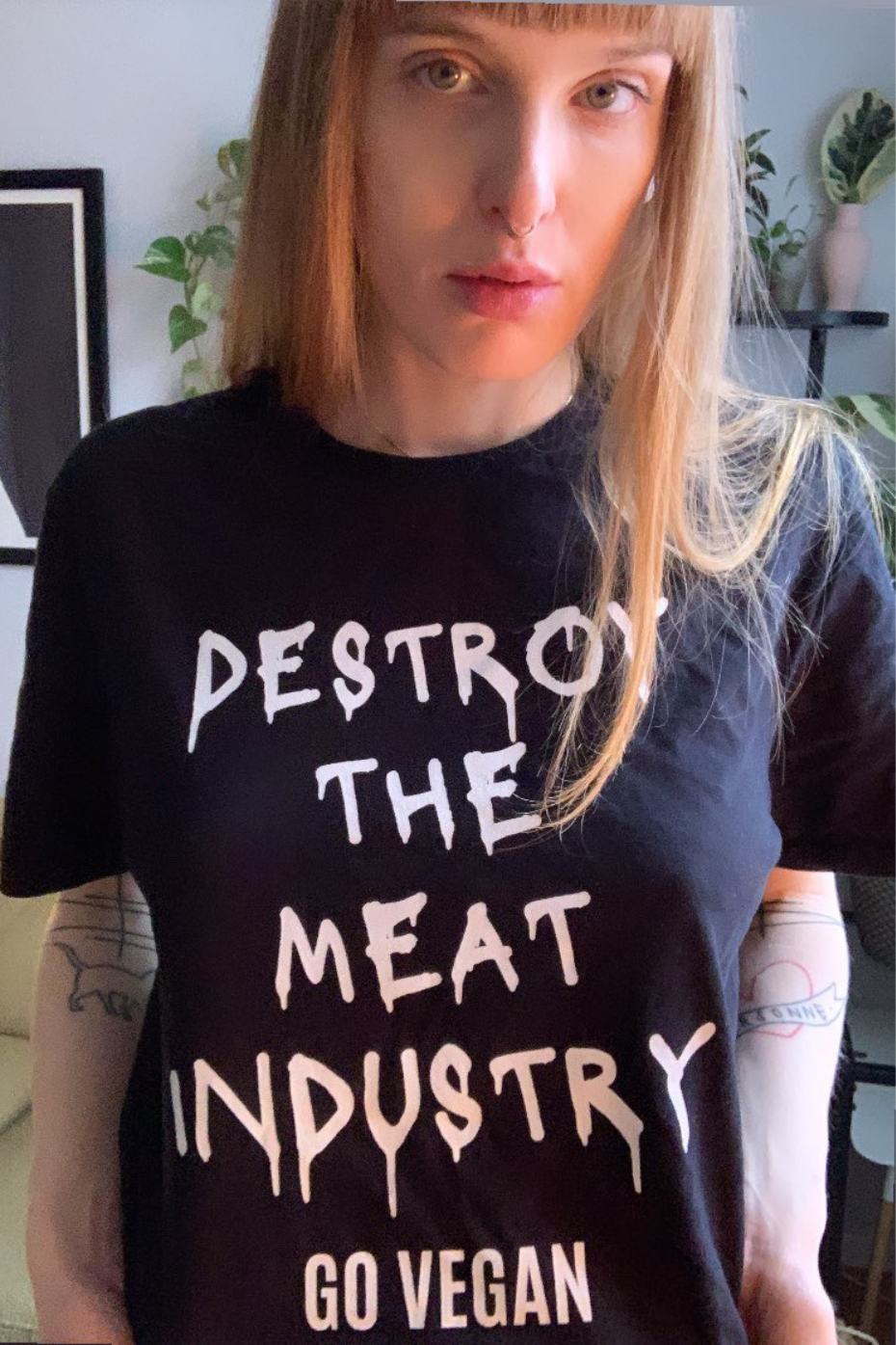 Destroy The Meat Industry Unisex Basic T-Shirt