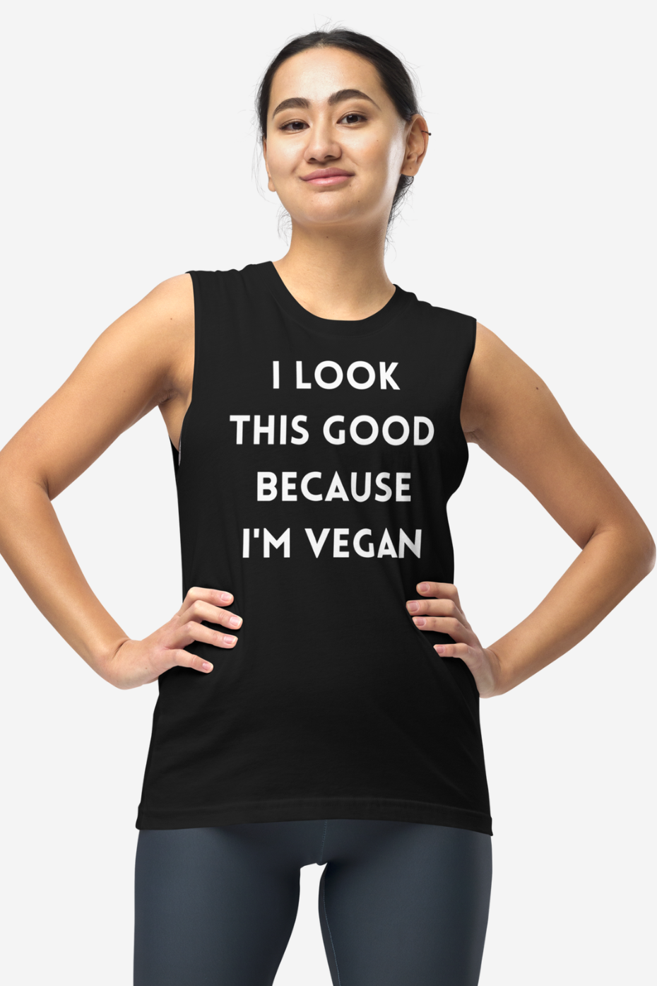 Because I'm Vegan - Unisex Muscle Shirt