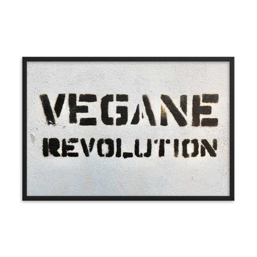 Vegane Revolution - Framed poster