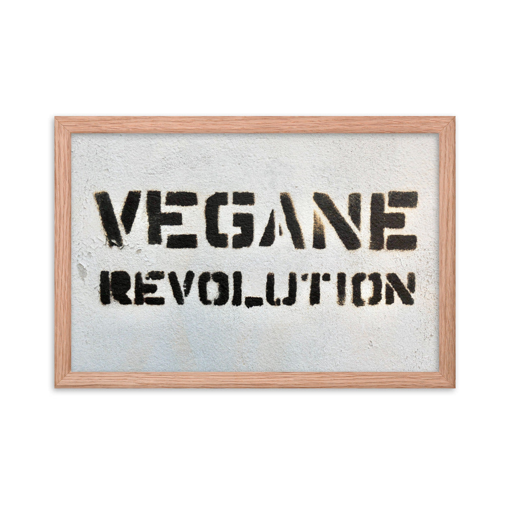 Vegane Revolution - Framed poster