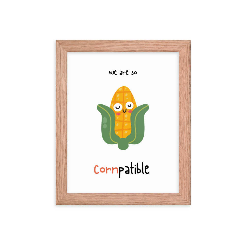 Cornpatible - Framed poster