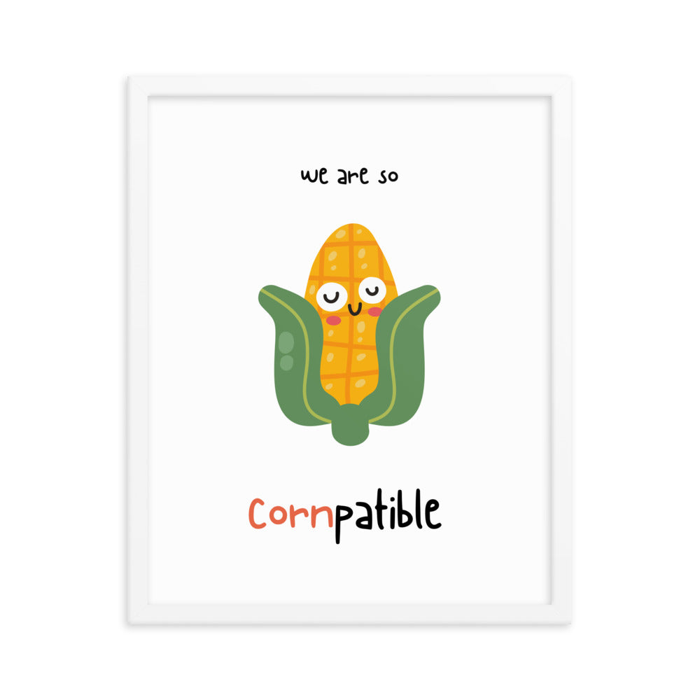Cornpatible - Framed poster