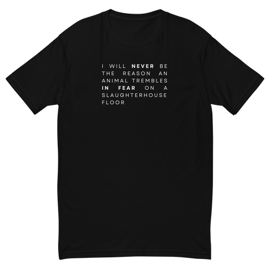 I Will Never Men's Fitted T-Shirt